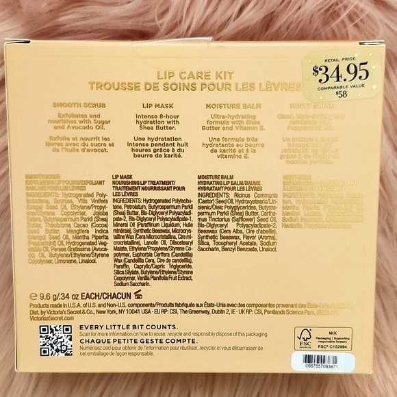 Brand New VICTORIA'S SECRET LIP CARE KIT-4CT - Picture 2 of 4